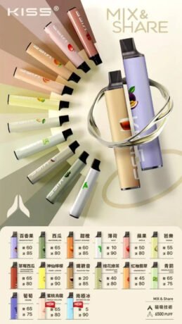 凯斯KISS抛弃式6500口一次性电子烟磁吸式混合搭档收费款
