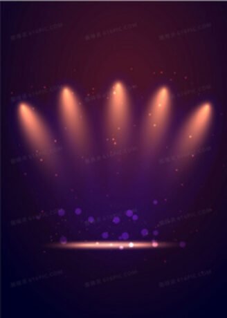 矢量舞台灯光背景